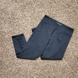 Forever 21 Capri Heathered Blue Athletic Leggings